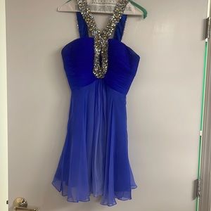 Sherri Hill Beautiful blue mini dress